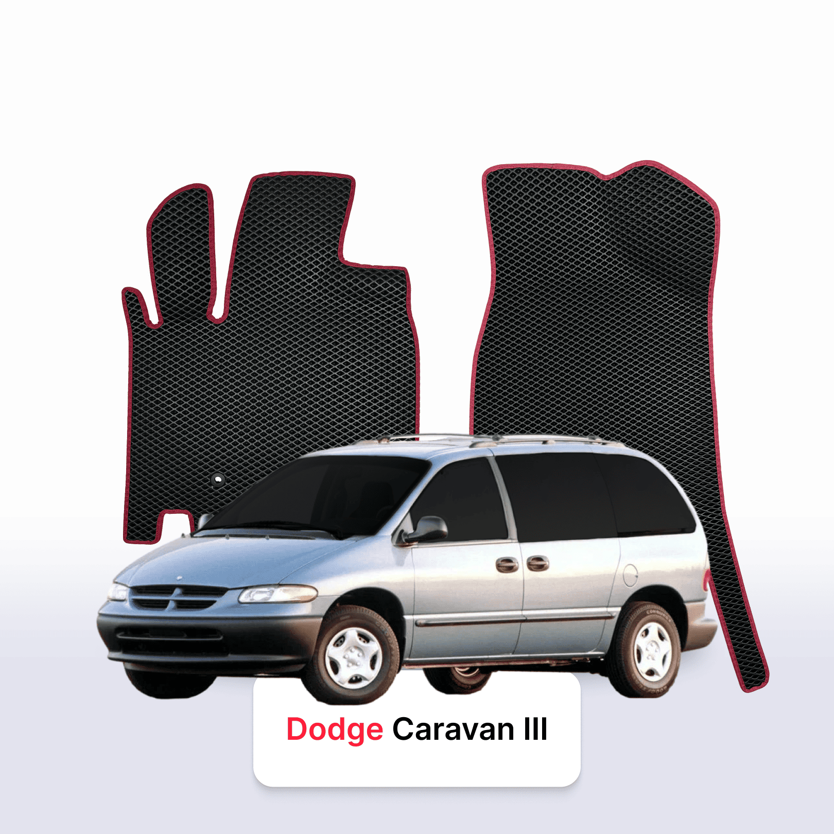 Car mats EVA for Dodge Caravan 3 gen 1995-2000 year MINIVAN