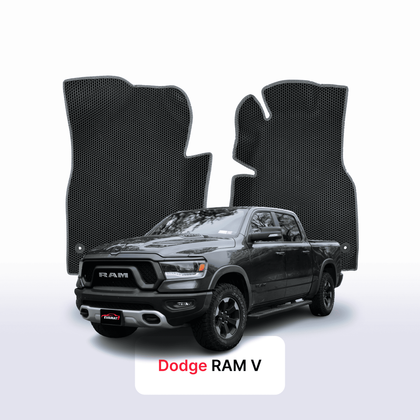 Car mats EVA for Dodge RAM pre-facelift 5 gen 2019-2024 year PICK-UP  double cabin