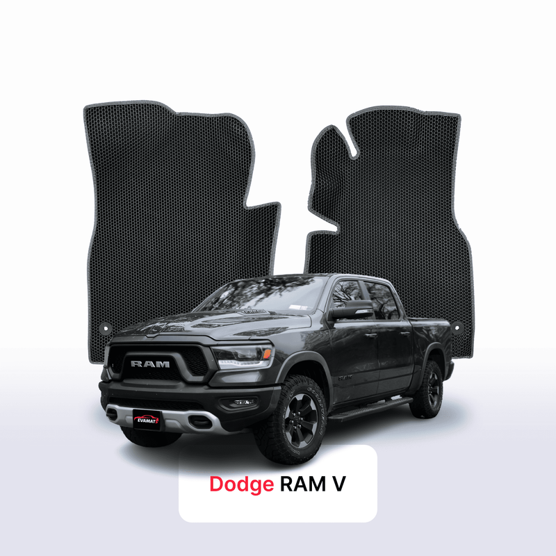 Car mats EVA for Dodge RAM pre-facelift 5 gen 2019-2024 year PICK-UP  double cabin