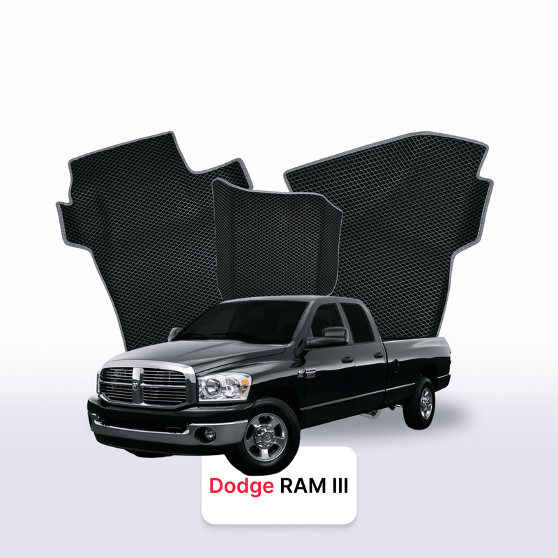 Car mats EVA for Dodge RAM(DRDH) 3 gen 2001-2009 year PICK-UP  double cabin