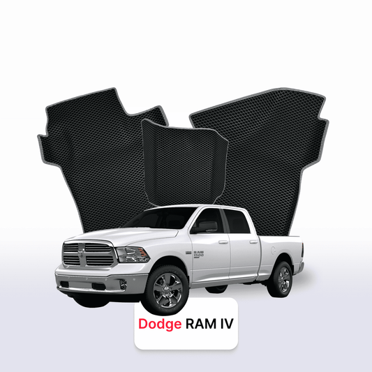 Car mats EVA for Dodge RAM(DSDJ) 4 gen 2008-2019 year PICK-UP  double cabin