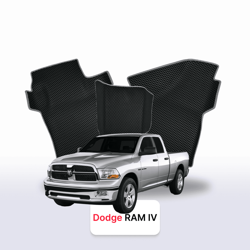 Car mats EVA for Dodge RAM(DSDJ) 4 gen 2008-2019 year PICK-UP one-and-half cabin