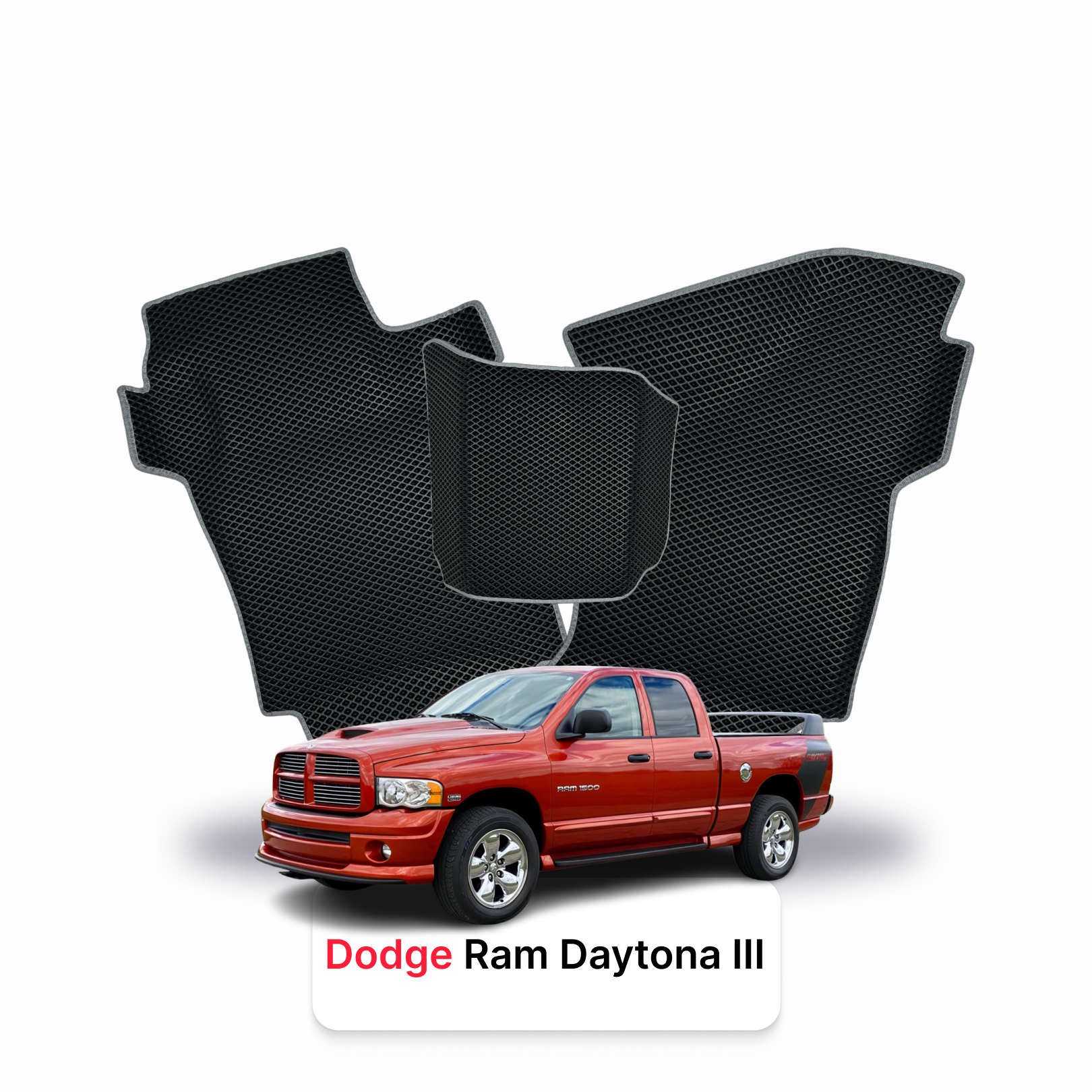 Car mats EVA for Dodge RAM Daytona 3 gen 2005-2009 year PICK-UP  double cabin