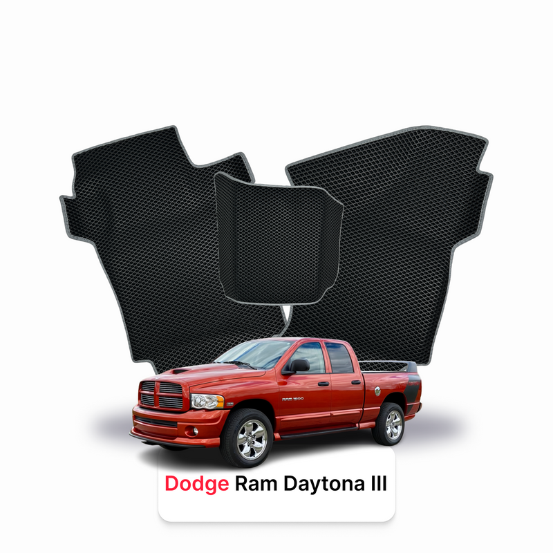 Car mats EVA for Dodge RAM Daytona 3 gen 2005-2009 year PICK-UP  double cabin