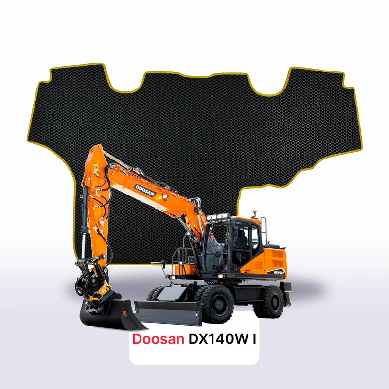 Car mats EVA for Doosan DX140W 1 gen 2009-2024 year DIGGER
