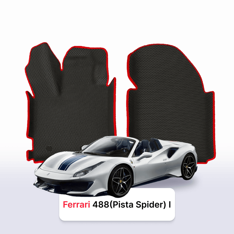 Car mats EVA for Ferrari 488 (Pista spider) 1 gen 2015-2019 year ROADSTER
