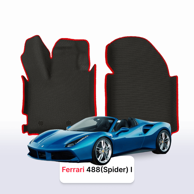 Car mats EVA for Ferrari 488 (Spider) 1 gen 2015-2019 year ROADSTER