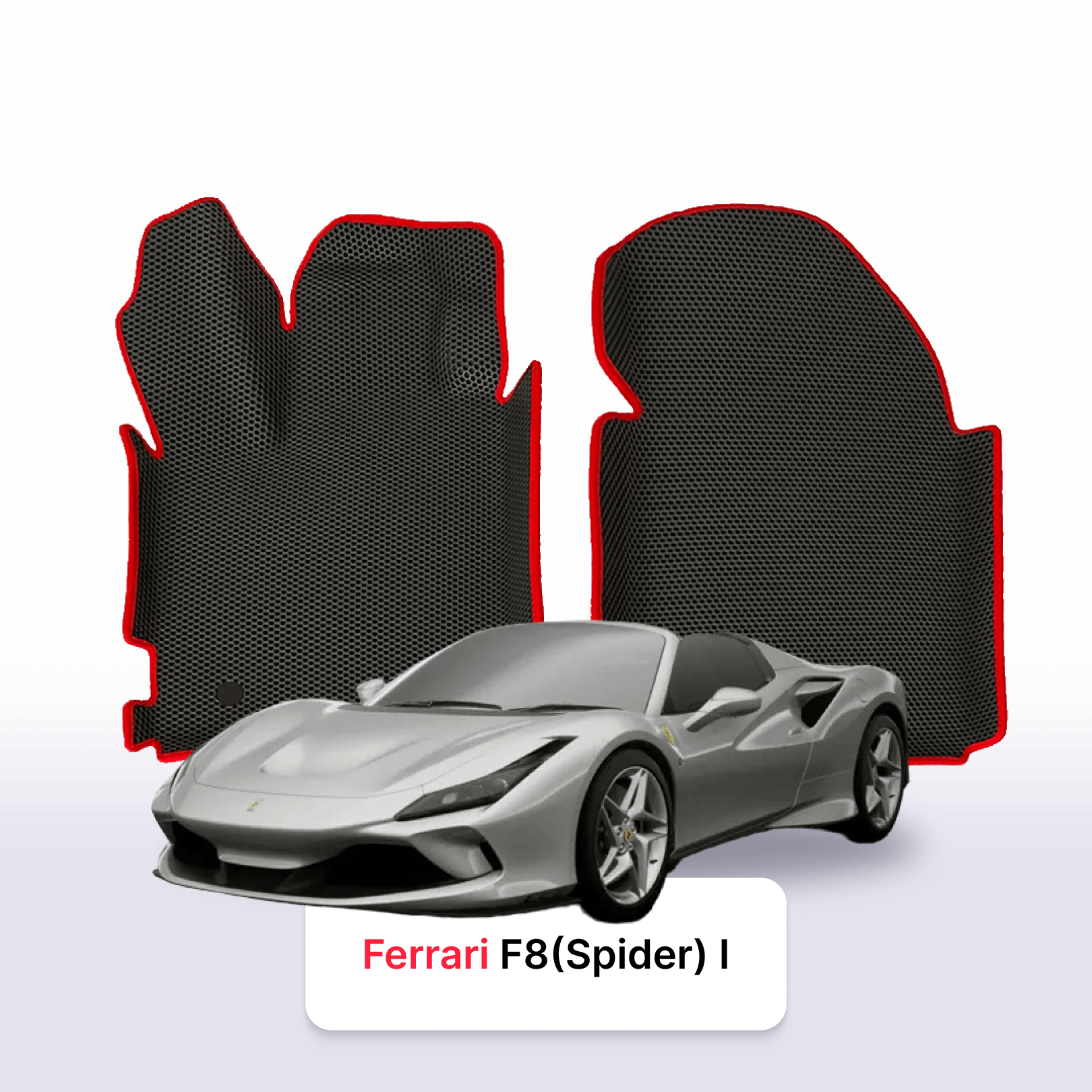 Car mats EVA for Ferrari F8 (Spider) 1 gen 2019-2023 year ROADSTER