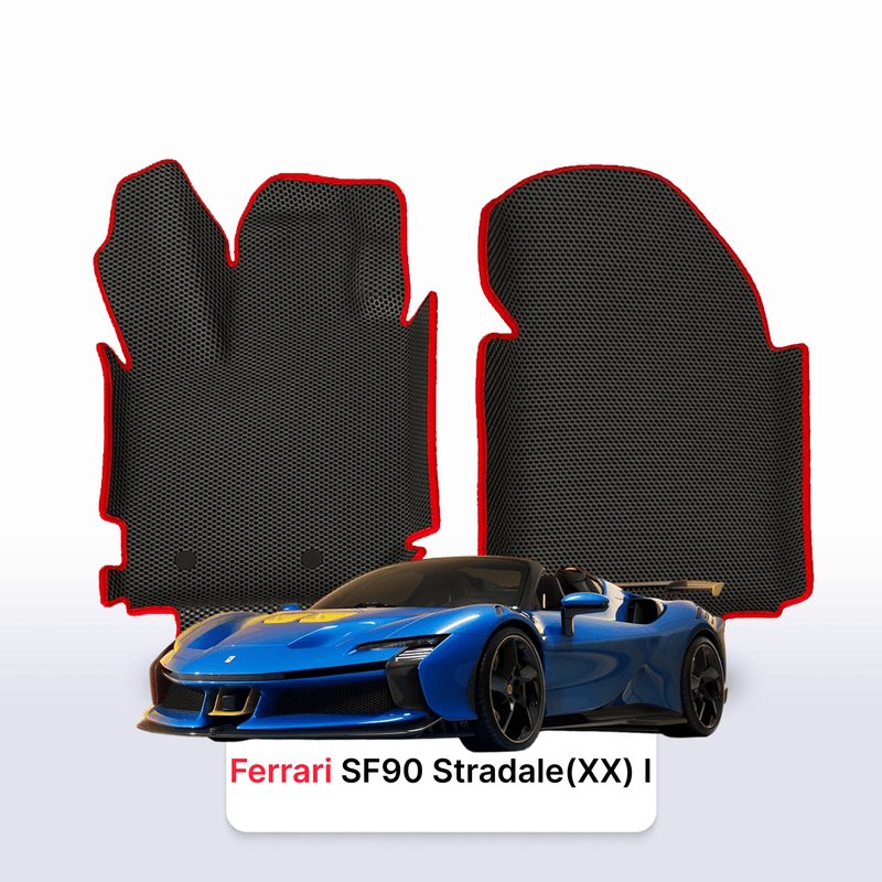 Car mats EVA for Ferrari SF90 Stradale (XX) 1 gen 2019-2028 year Hybrid ROADSTER