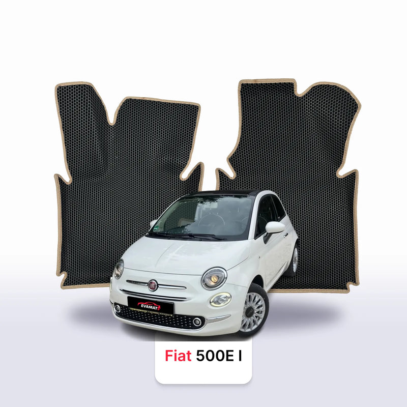 Car mats EVA for Fiat 500e 1 gen 2013-2019 year ELECTRIC HATCHBACK 3 DOOR CABRIO
