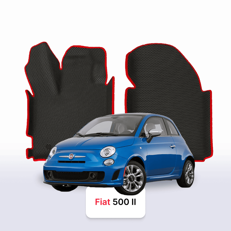 Car mats EVA for Fiat 500 2 gen 2007-2024 year HATCHBACK 3 door