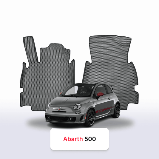 Car mats EVA for Fiat 500(Abarth) 2 gen 2007-2024 year HATCHBACK 3 door CABRIO