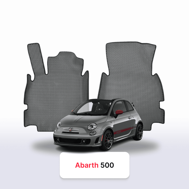 Car mats EVA for Fiat 500(Abarth) 2 gen 2007-2024 year HATCHBACK 3 door CABRIO