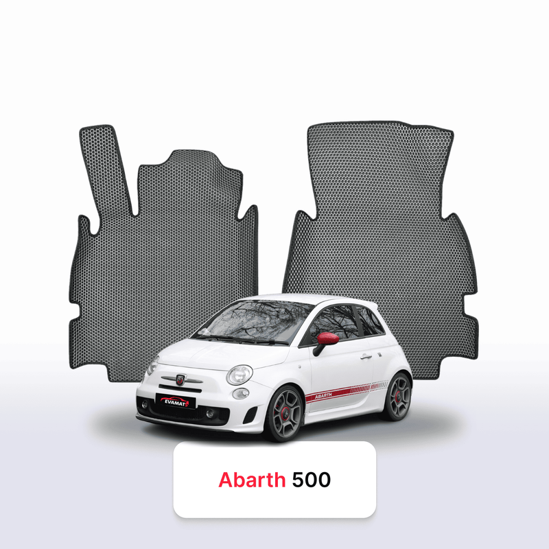 Car mats EVA for Fiat 500(Abarth) 2 gen 2007-2024 year HATCHBACK 3 door