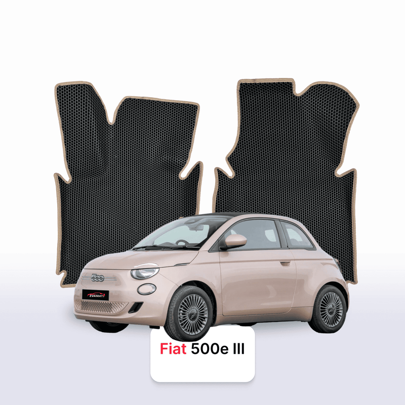 Car mats EVA for Fiat 500E 3 gen 2020-2028 year Electric HATCHBACK 3 door CABRIO