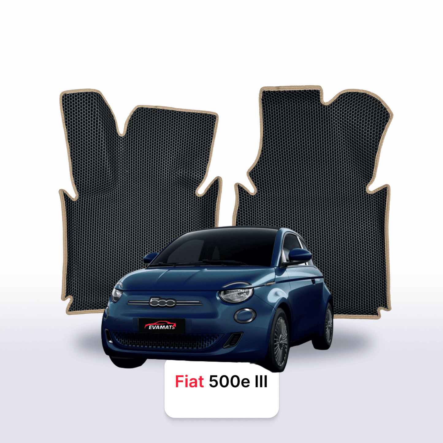 Car mats EVA for Fiat 500E 3 gen 2020-2028 year Electric HATCHBACK 3 door