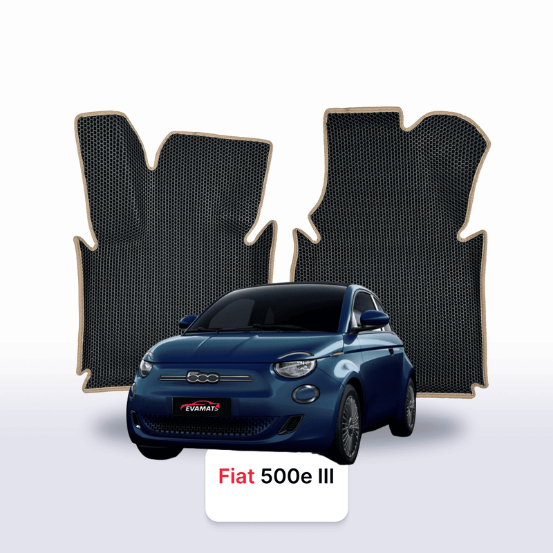 Car mats EVA for Fiat 500E 3 gen 2020-2028 year Electric HATCHBACK 3 door