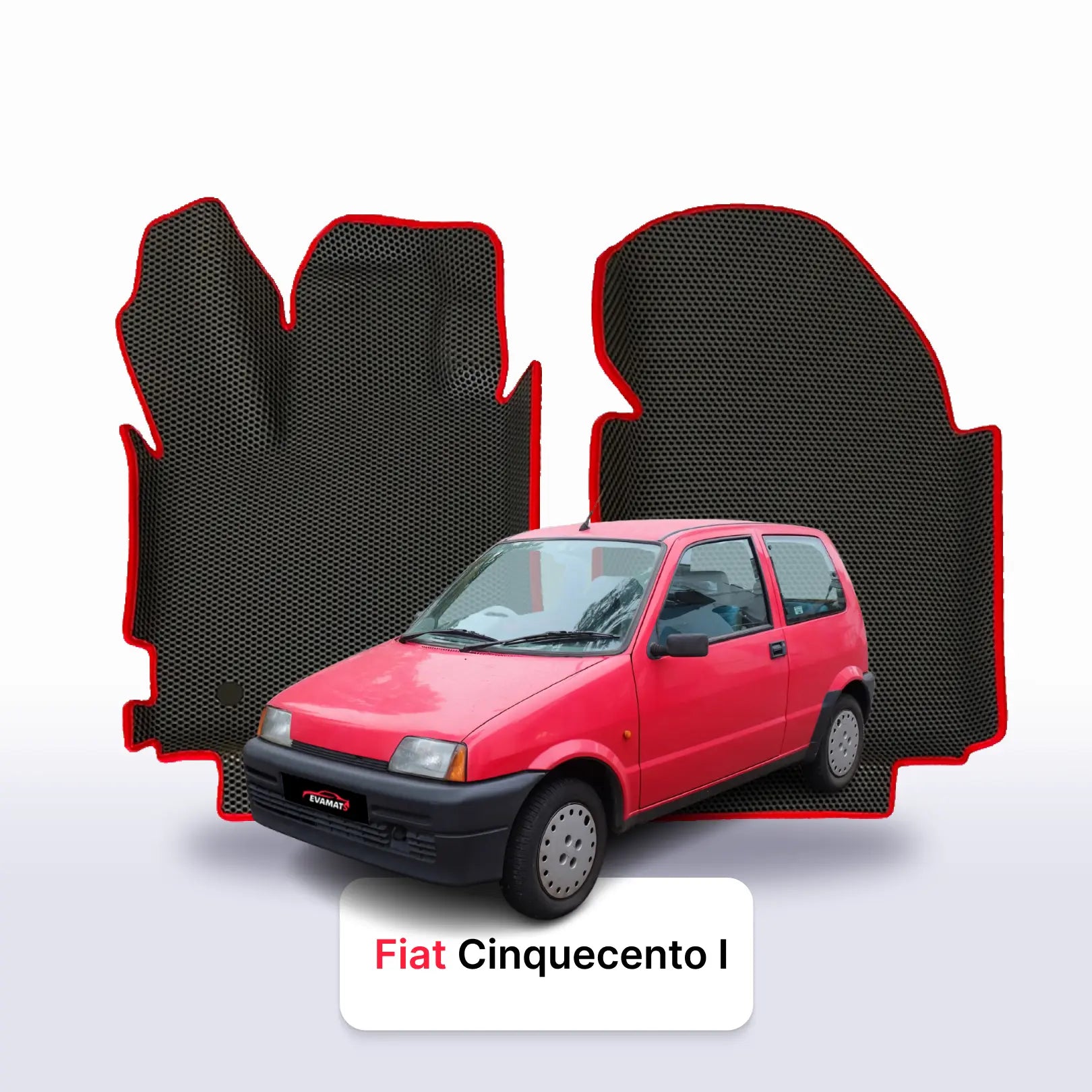 Car mats EVA for Fiat Cinquecento 1 gen 1981-1998 year HATCHBACK 3 door