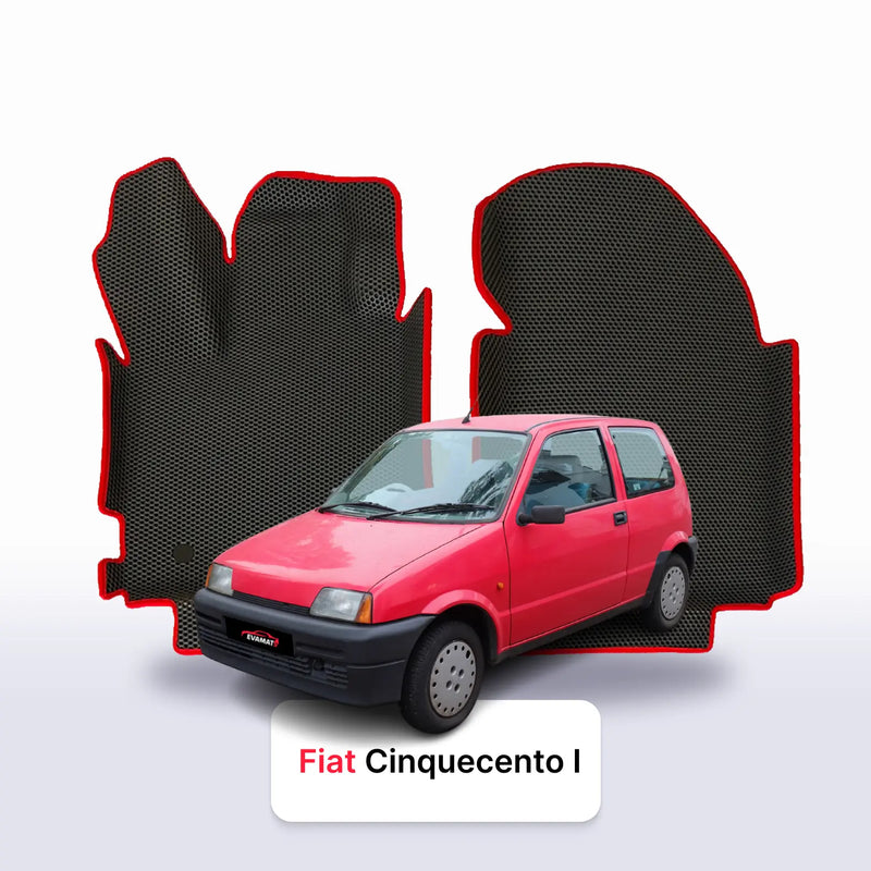 Car mats EVA for Fiat Cinquecento 1 gen 1981-1998 year HATCHBACK 3 door