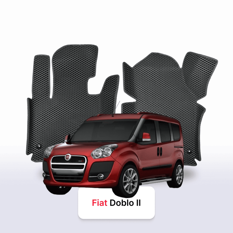 Car mats EVA for Fiat Doblo 2 gen 2010-2022 year Maxi MINIVAN