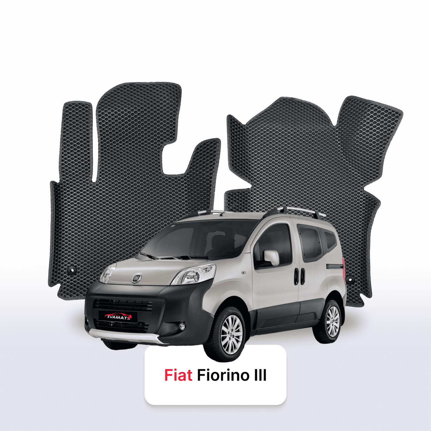 Car mats EVA for Fiat Fiorino 3 gen 2007-2025 year MINIVAN