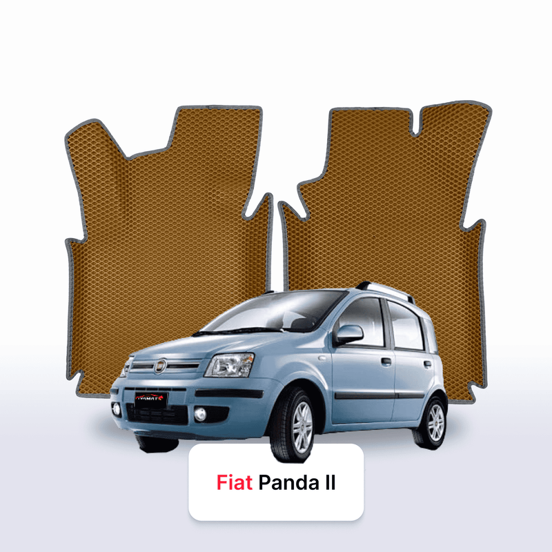 Car mats EVA for Fiat Panda 2 gen 2003-2012 year HATCHBACK 5 door