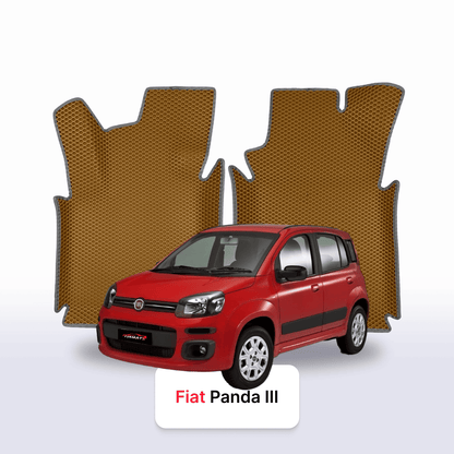 Car mats EVA for Fiat Panda 3 gen 2011-2028 year HATCHBACK 5 door