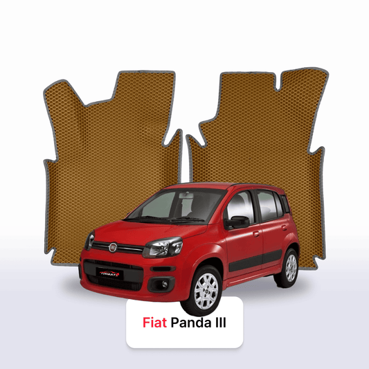 Car mats EVA for Fiat Panda 3 gen 2011-2028 year HATCHBACK 5 door
