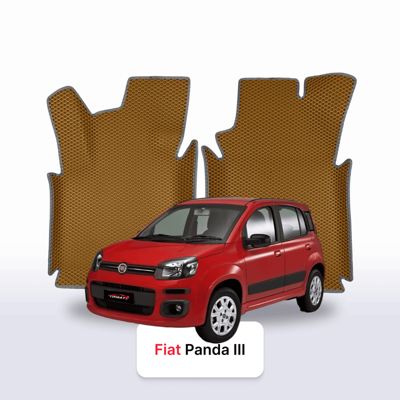 Car mats EVA for Fiat Panda 3 gen 2011-2028 year HATCHBACK 5 door