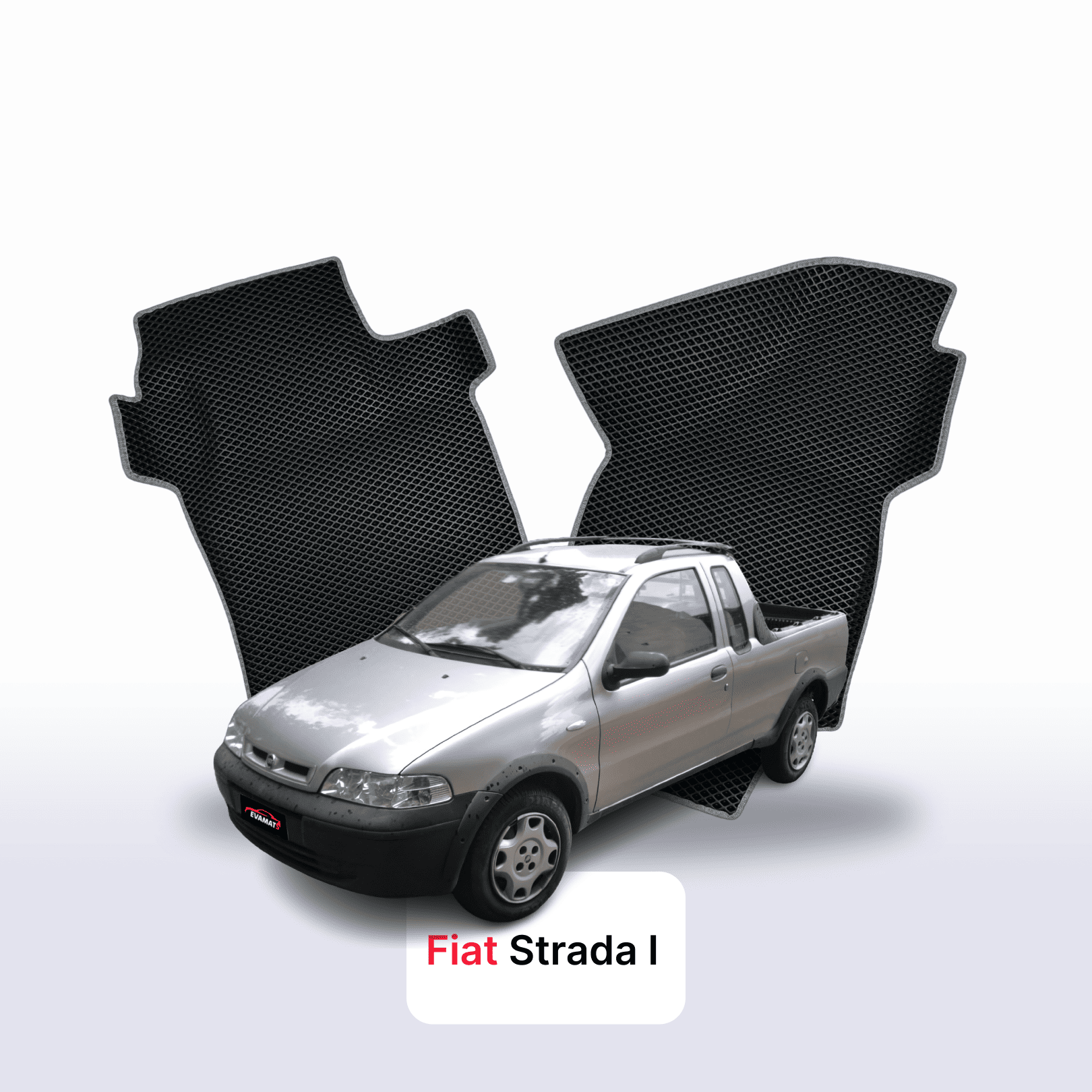 Car mats EVA for Fiat Strada 1 gen 1996-2020 year PICK-UP single cabin