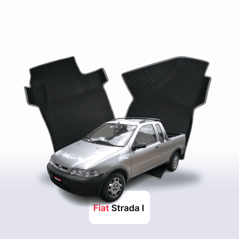 Car mats EVA for Fiat Strada 1 gen 1996-2020 year PICK-UP single cabin