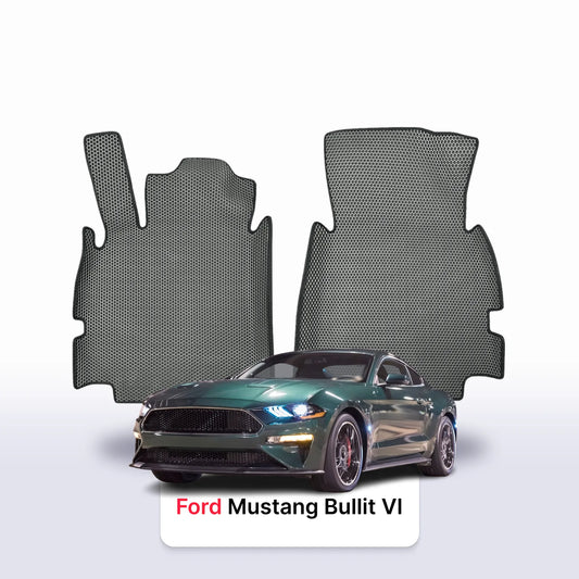 Car mats EVA for Ford Mustang Bullit VI gen 2018-2023 year COUPE