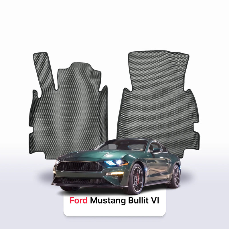 Car mats EVA for Ford Mustang Bullit VI gen 2018-2023 year COUPE