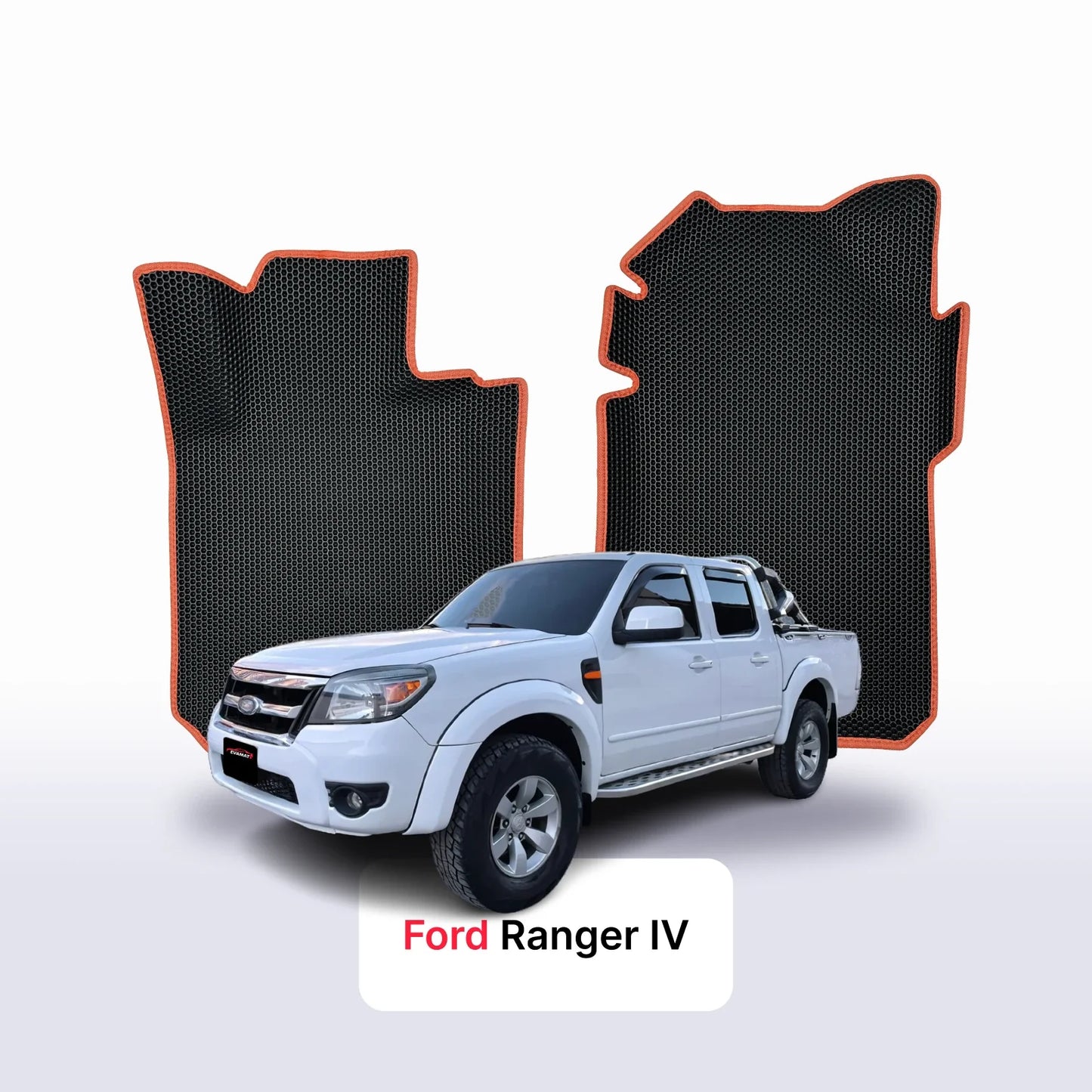 Car mats EVA for Ford Ranger 4 gen 2006-2011 year PICK-UP double cabin