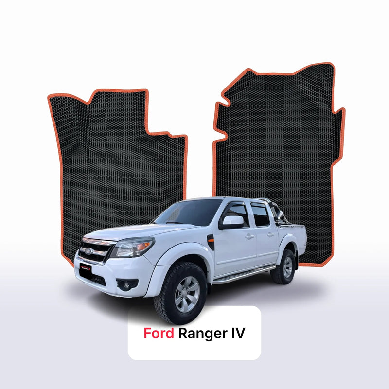 Car mats EVA for Ford Ranger 4 gen 2006-2011 year PICK-UP double cabin