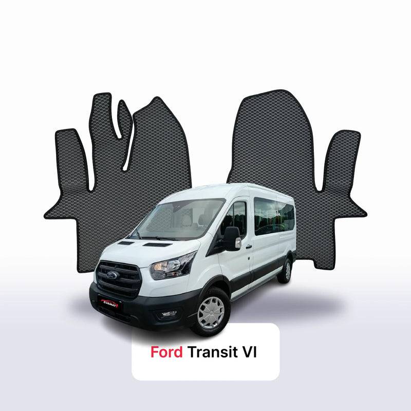 Car mats EVA for Ford Transit Long 6 gen 2018-2027 year BUS 9 seater