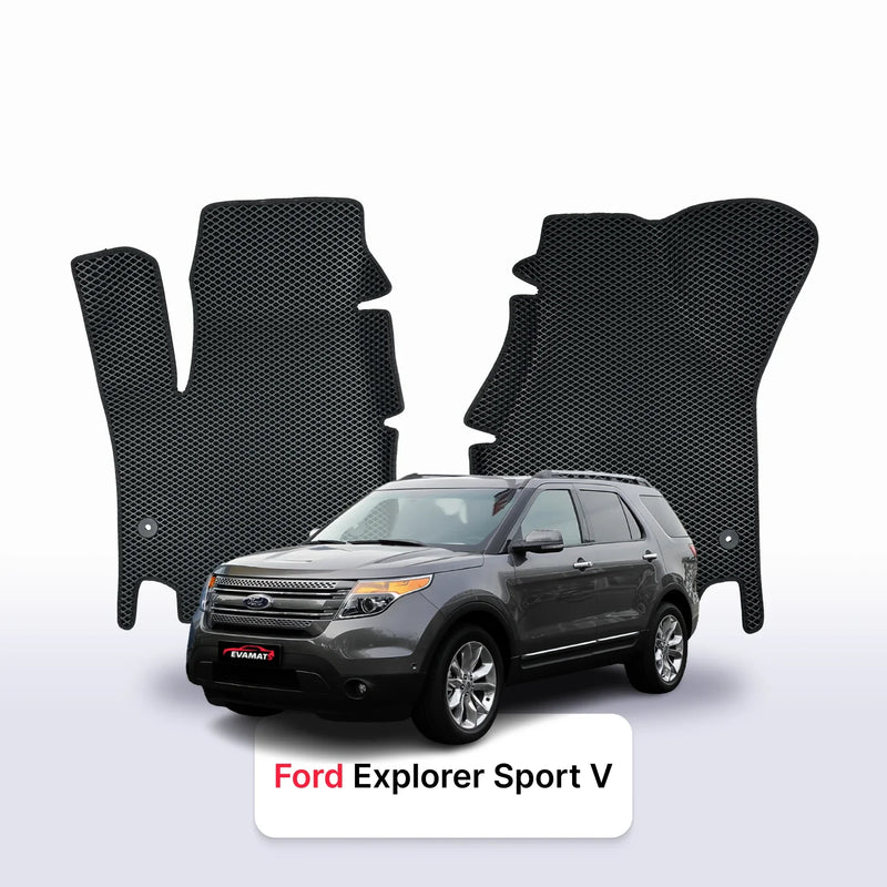 Car mats EVA for Ford Explorer Sport 5 gen 2010-2019 year SUV