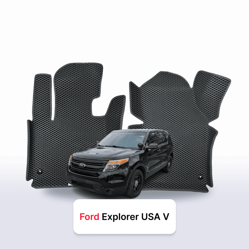Car mats EVA for Ford Explorer USA Interceptor 5 gen 2010-2019 year SUV