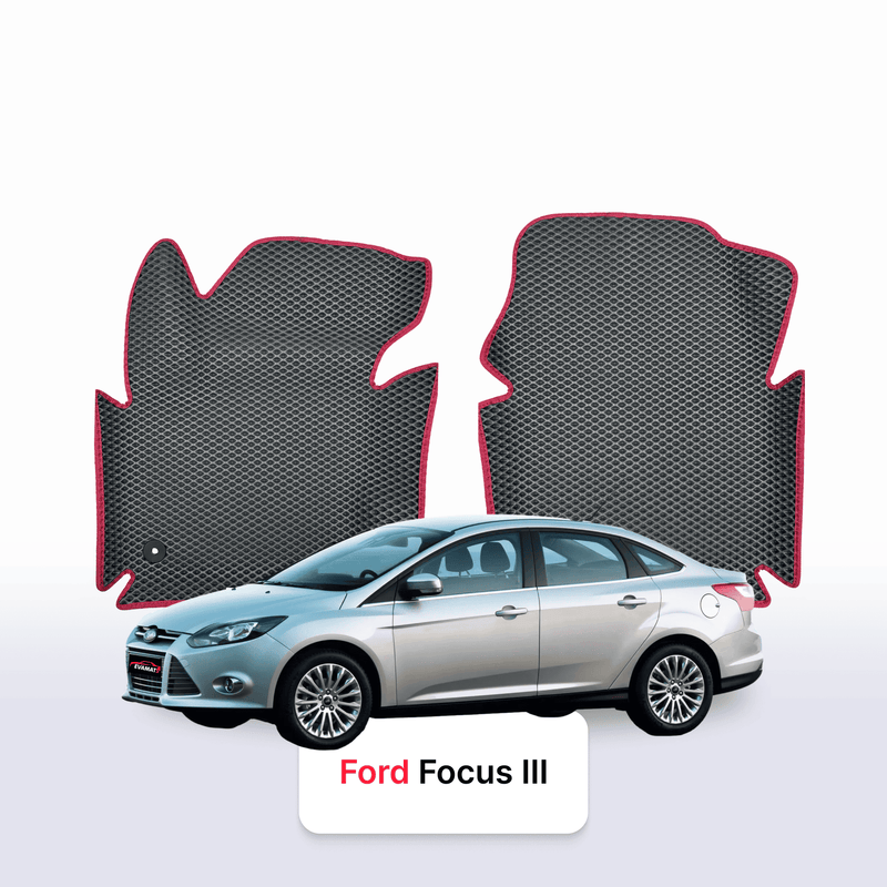 Car mats EVA for Ford Focus(MK3) 3 gen 2010-2019 year SEDAN