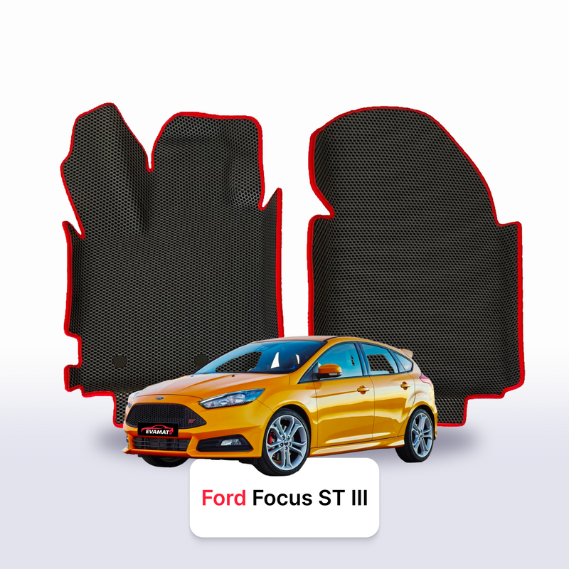 Car mats EVA for Ford Focus ST(MK3) 3 gen 2012-2018 year HATCHBACK 5 door