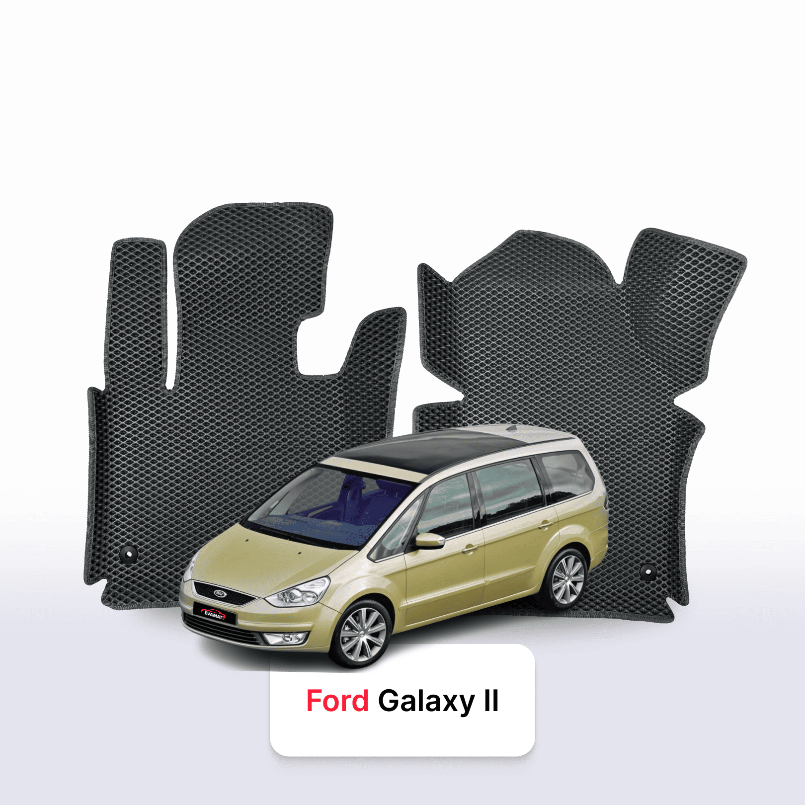 Car mats EVA for Ford Galaxy 2 gen 2006-2015 year MINIVAN