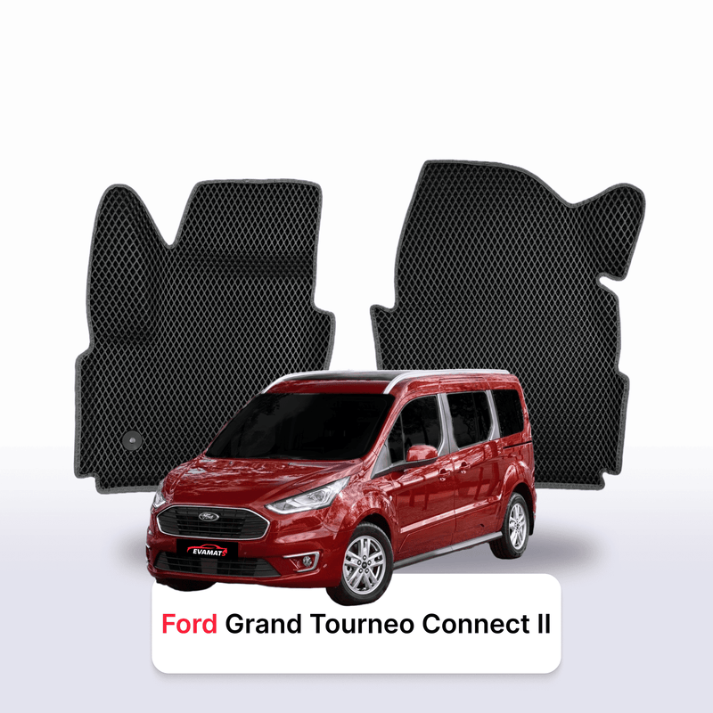 Car mats EVA for Ford Grand Tourneo Connect 2 gen 2012-2022 year MINIVAN 7  seater