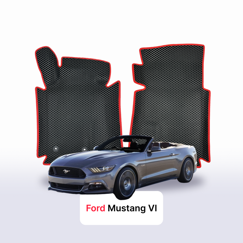 Car mats EVA for Ford Mustang 6 gen 2014-2023 year CABRIO