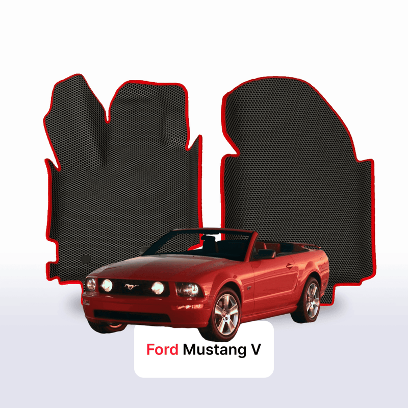 Car mats EVA for Ford Mustang 5 gen 2004-2014 year CABRIO