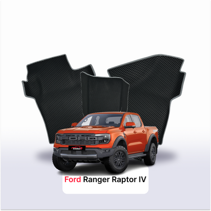 Car mats EVA for Ford Ranger Raptor 6 gen 2022-2028 year PICK-UP double cabin