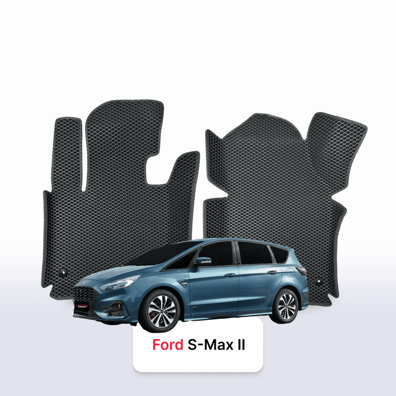 Car mats EVA for Ford S-MAX(MK2) 2 gen 2014-2023 year MINIVAN 7  seater