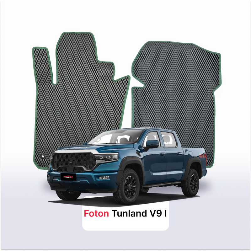 Car mats EVA for Foton Tunland V9 1 gen 2023-2028 year Pick-Up double cabin