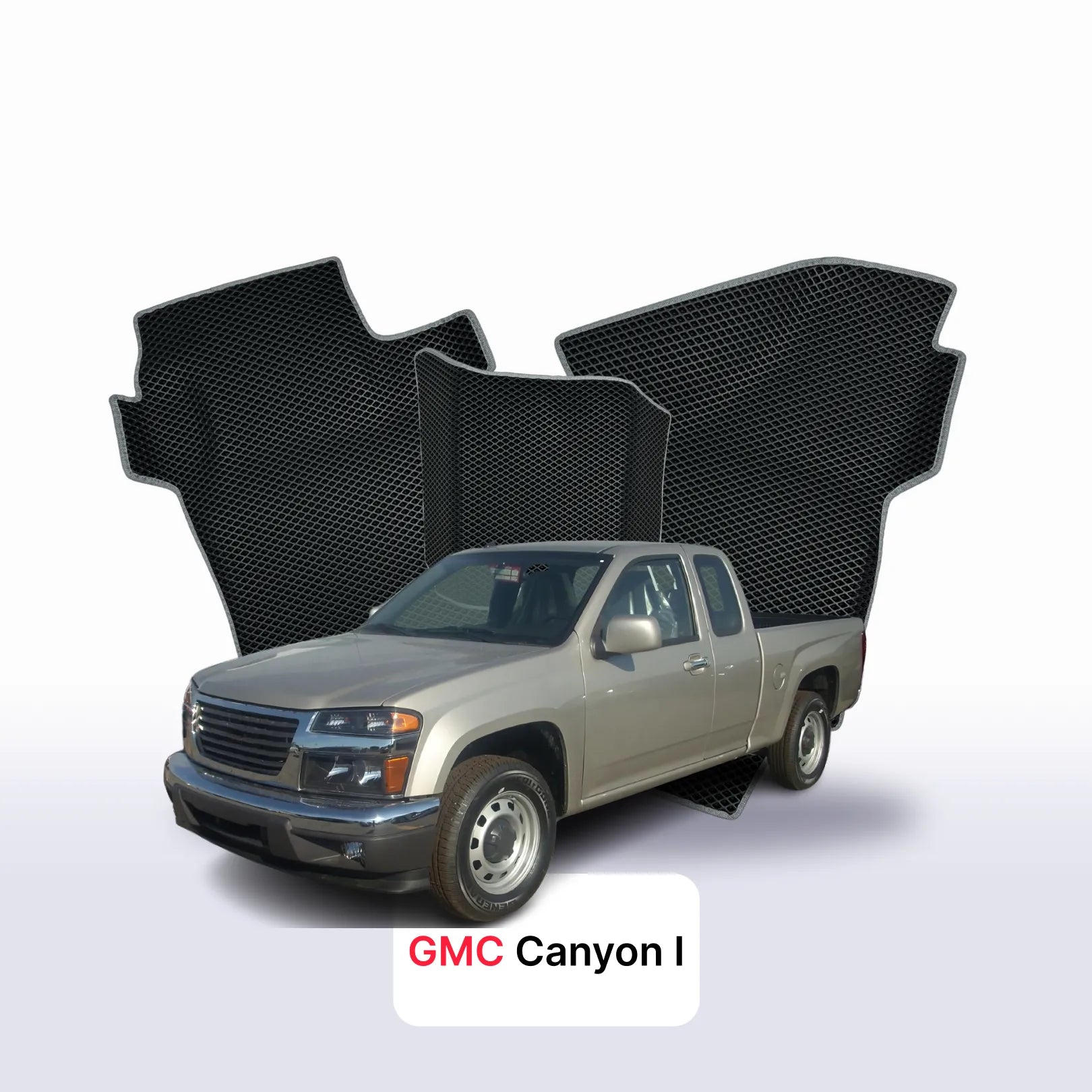Car mats EVA for GMC Canyon 1 gen 2004-2012 year PICK-UP one-and-half cabin