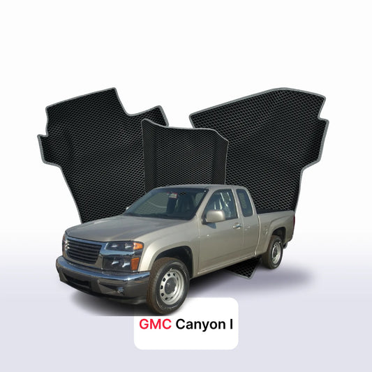 Car mats EVA for GMC Canyon 1 gen 2004-2012 year PICK-UP one-and-half cabin