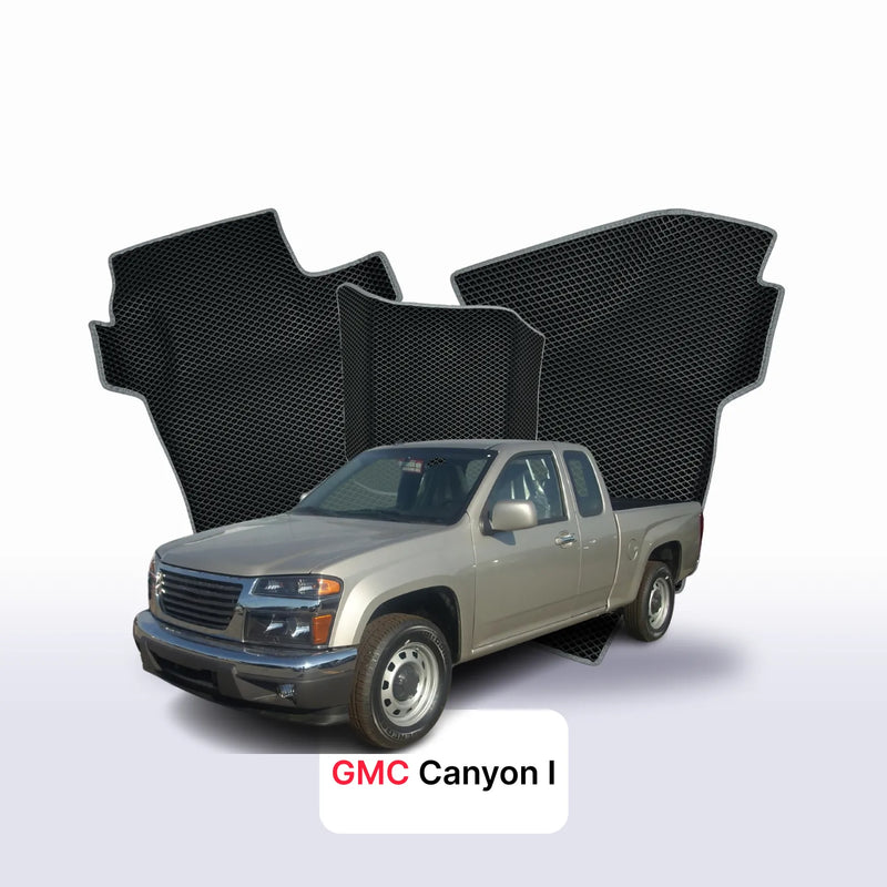 Car mats EVA for GMC Canyon 1 gen 2004-2012 year PICK-UP one-and-half cabin